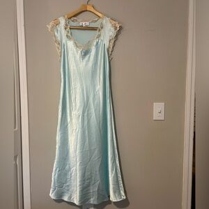Oscar de la Renta Lace Slip Dress, Vintage Nightgown, Full Slip Dress, Small